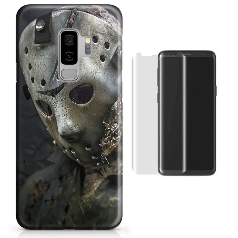 Kit Capa Galaxy S9 Plus Jason Voorhees+Pel.Vidro (BD01)