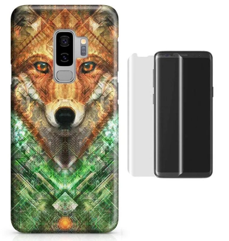 Kit Capa Galaxy S9 Plus Wolf+Pel.Vidro (BD01)