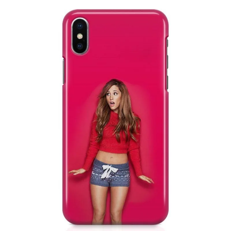 Kit Capa iPhone X - Ariana Grande + Pel Vidro BD1
