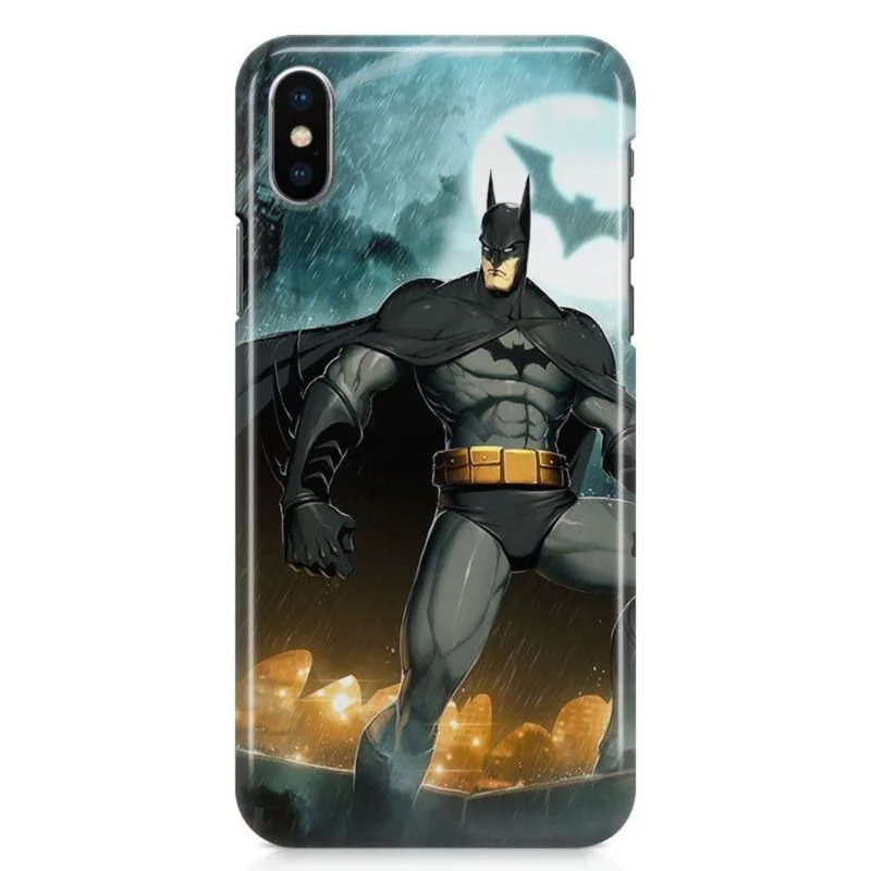 Kit Capa iPhone X - Batman + Pel Vidro BD1