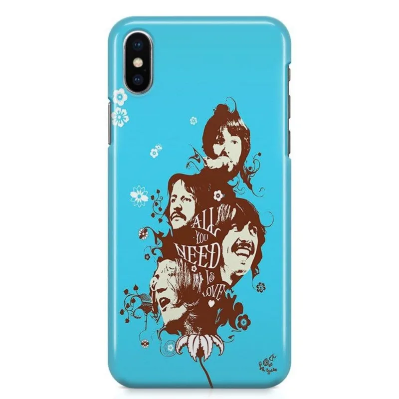 Kit Capa iPhone X - Beatles + Pel Vidro BD1