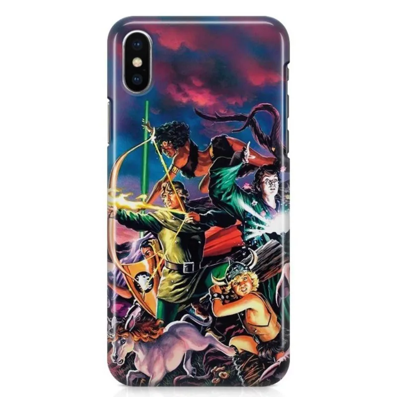 Kit Capa iPhone X - Caverna do Dragão + Pel Vidro BD1