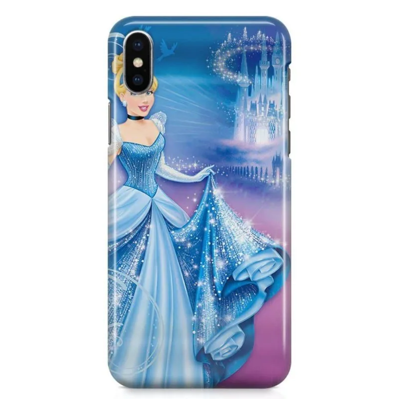 Kit Capa iPhone X - Cinderella + Pel Vidro BD1