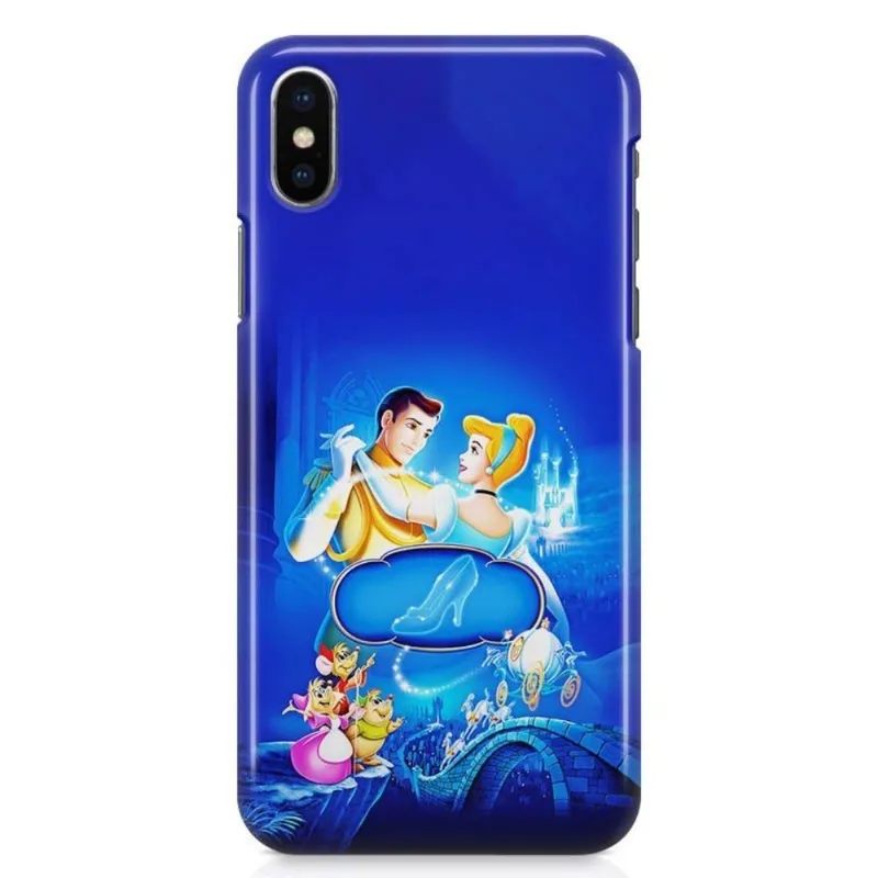 Kit Capa iPhone X - Cinderella + Pel Vidro BD2