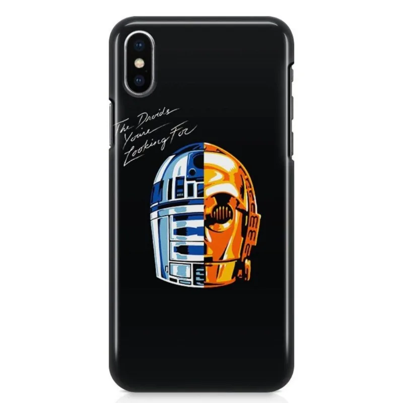 Kit Capa iPhone X - Star Wars Daft Punk + Pel Vidro BD1