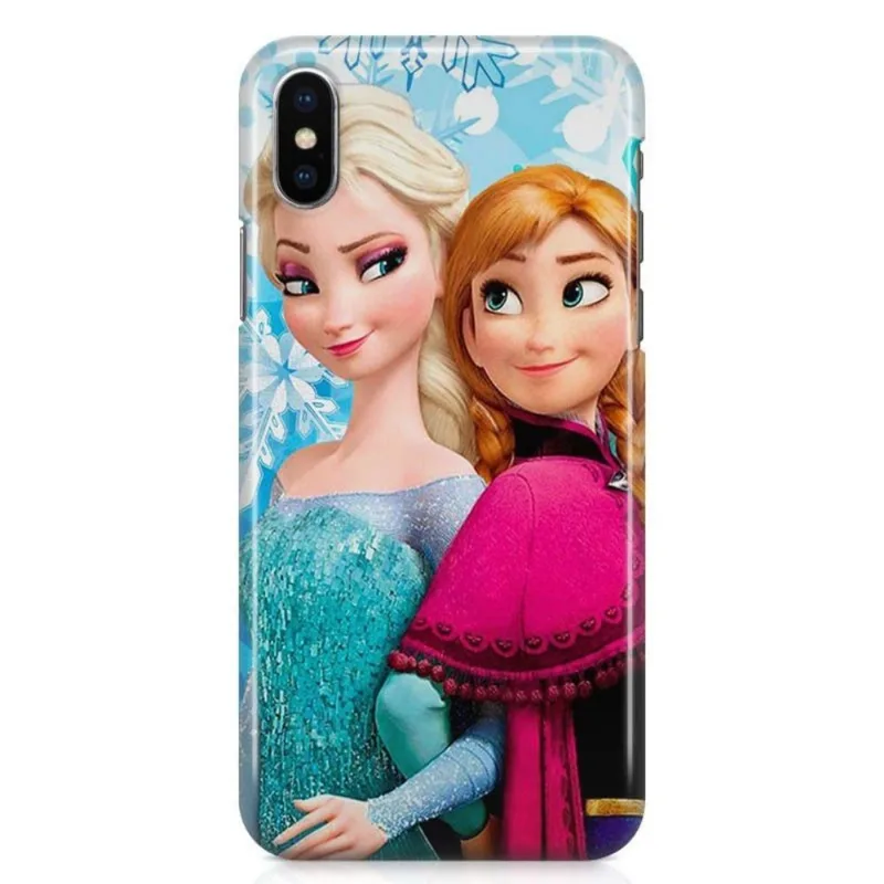Kit Capa iPhone X - Frozen + Pel Vidro BD1