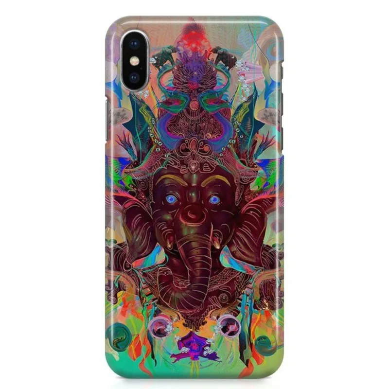Kit Capa iPhone X - Ganesha + Pel Vidro BD1
