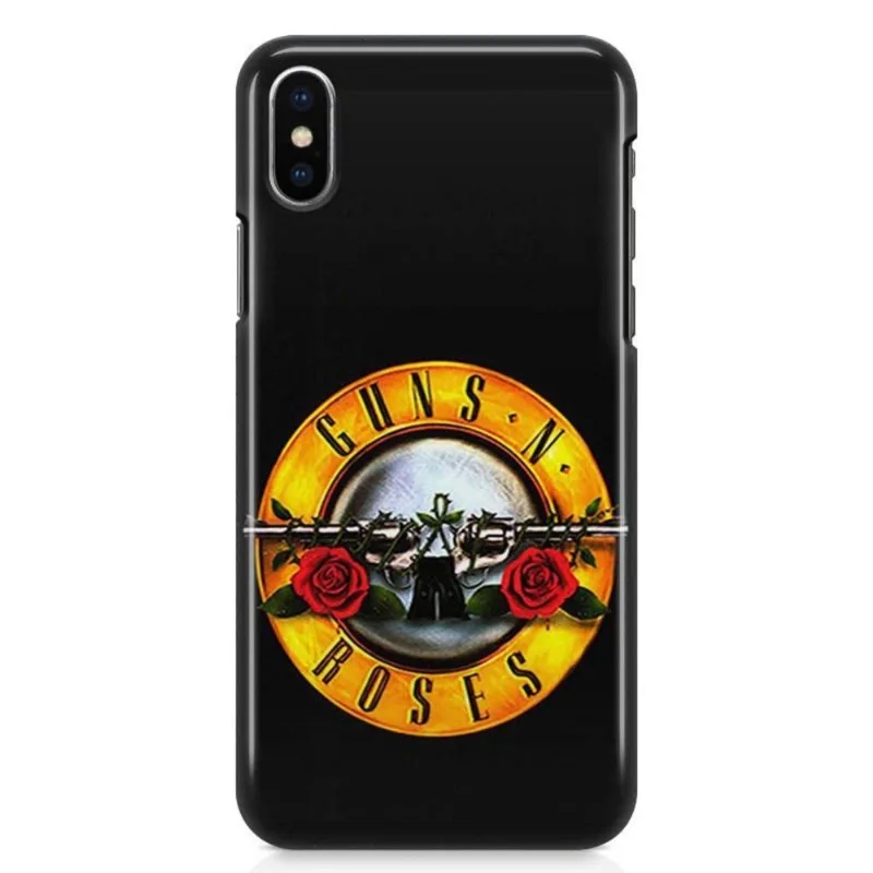 Kit Capa iPhone X - Guns n' Roses + Pel Vidro BD1