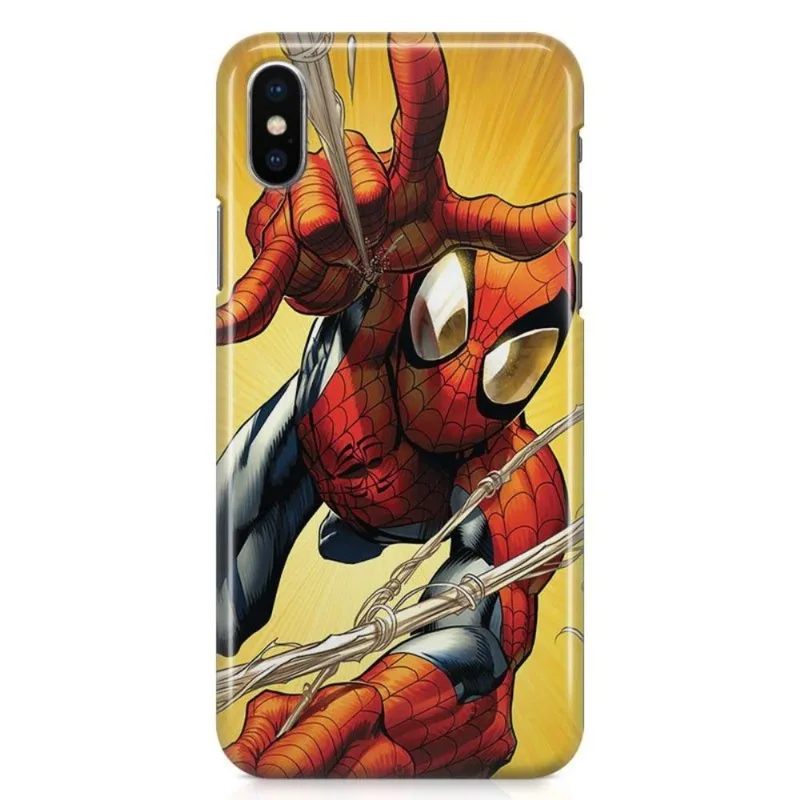 Kit Capa iPhone X - Homem Aranha Spider-Man + Pel Vidro BD1