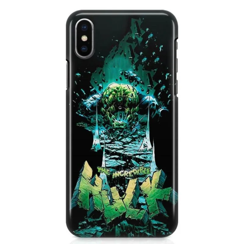 Kit Capa iPhone X - Hulk Avengers Vingadores + Pel Vidro BD1