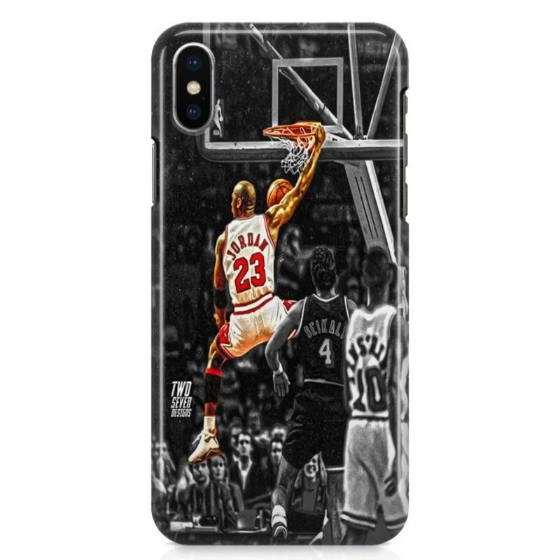 Kit Capa iPhone X - Michael Jordan + Pel Vidro BD1