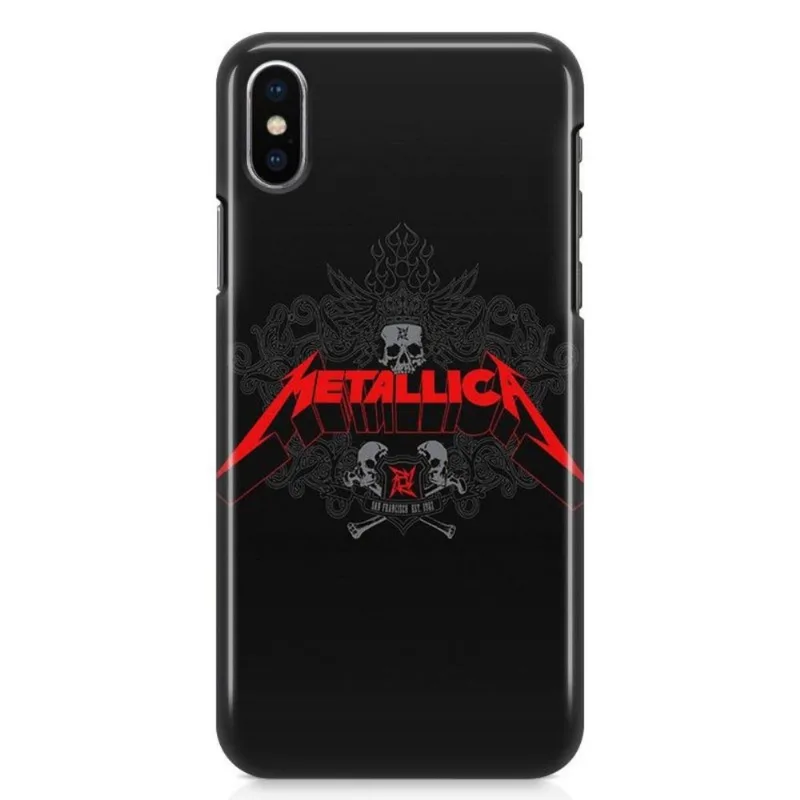 Kit Capa iPhone X - Metallica + Pel Vidro BD1