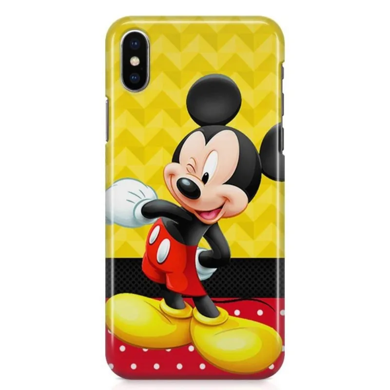 Kit Capa iPhone X - Mickey + Pel Vidro BD1