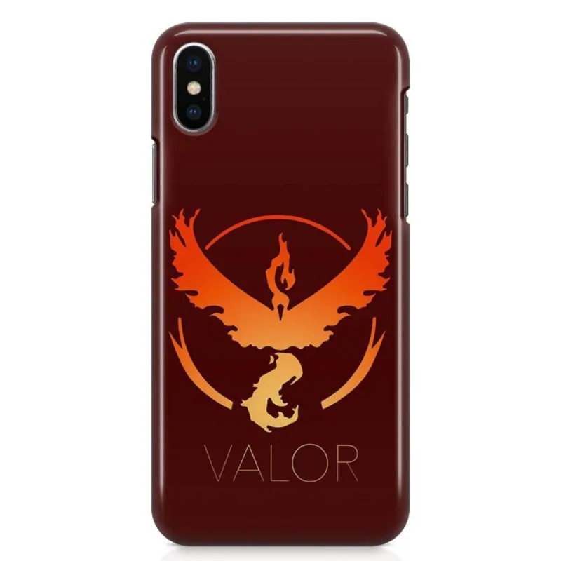 Kit Capa iPhone X - Pokemon Valor Pokemon Go + Pel Vidro BD1