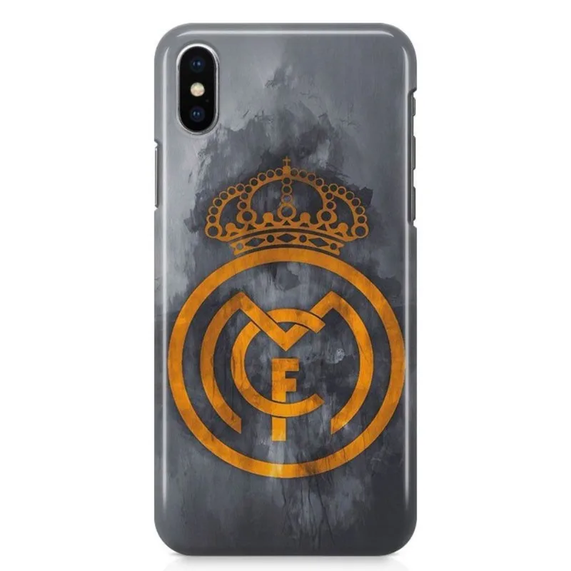 Kit Capa iPhone X - Real Madrid Futebol + Pel Vidro BD1