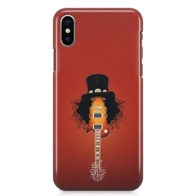 Kit Capa iPhone X - Slash Guns n' Roses + Pel Vidro BD1