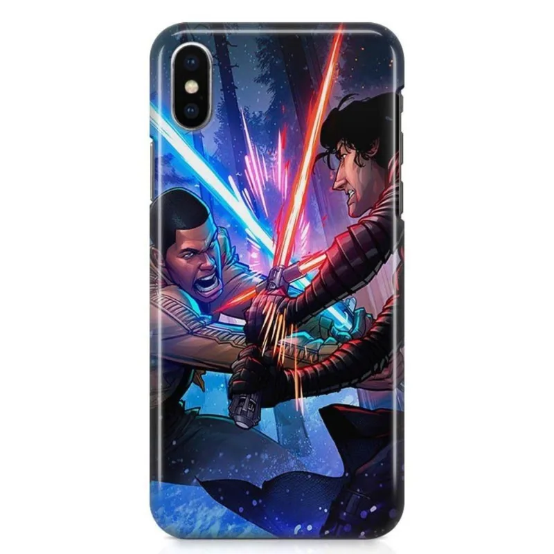 Kit Capa iPhone X - Star Wars + Pel Vidro BD1