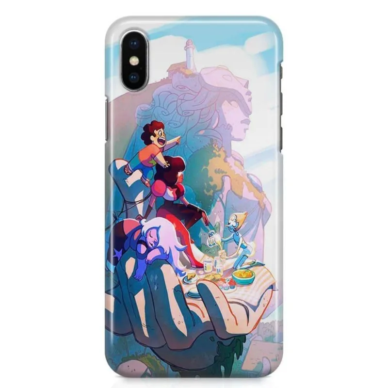 Kit Capa iPhone X - Stephen Universe + Pel Vidro BD1