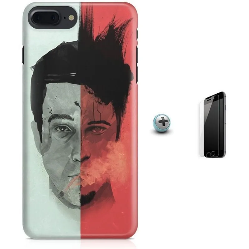 Kit Capa iPhone 7 Plus - Clube da Luta + Pel Vidro B30