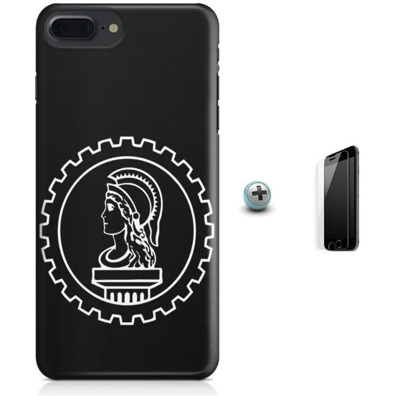 Kit Capa iPhone 7 Plus - Simbolo Engenharia+Pel Vidro B30