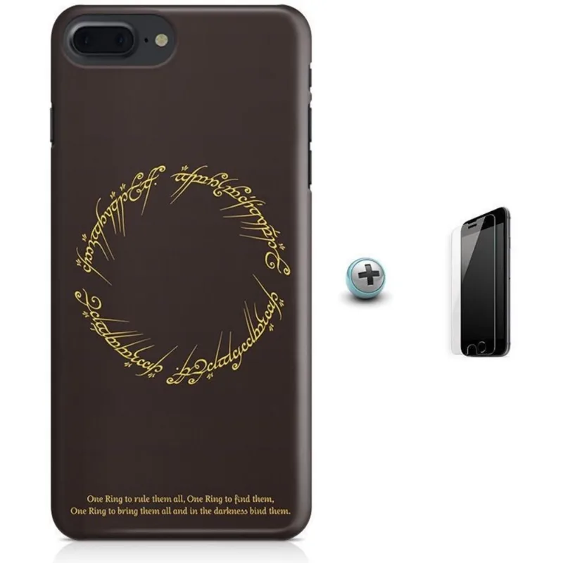 Kit Capa iPhone 7 Plus - Senhor dos Anéis + Pel Vidro B30