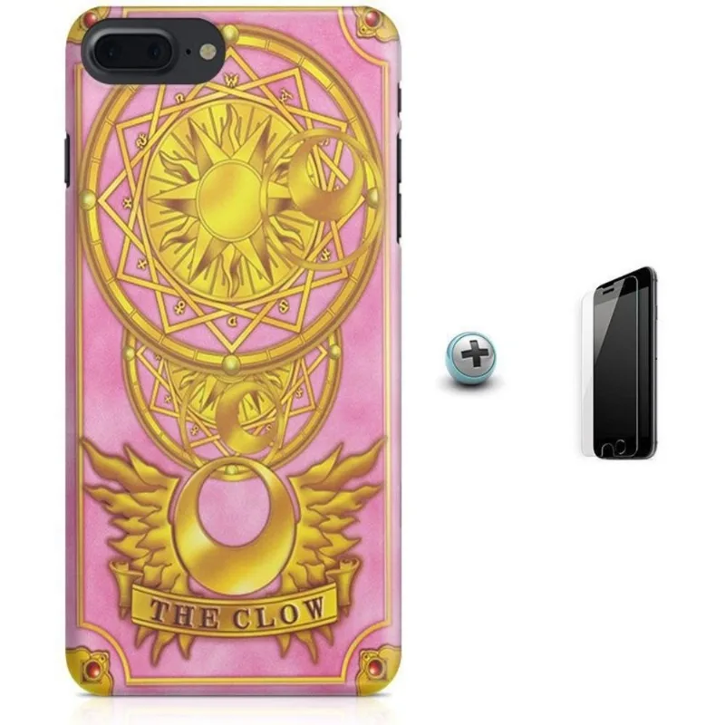 Kit Capa iPhone 7 Plus - Sakura + Pel Vidro B30