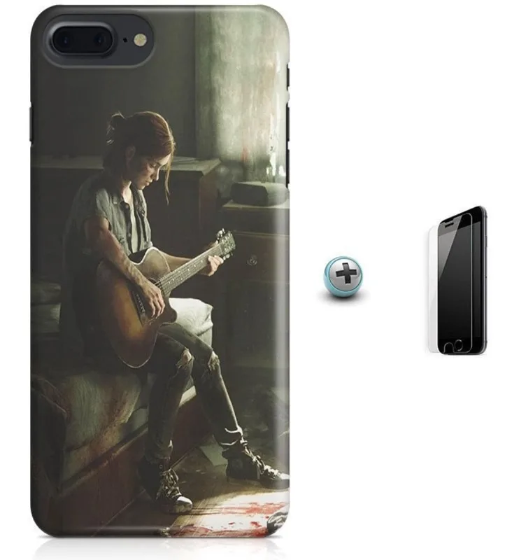 Kit Capa iPhone 7 Plus - The Last of Us 2+Pel Vidro B30