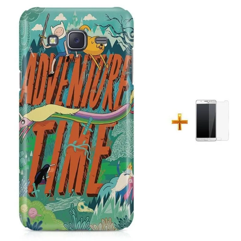 Kit Capa Galaxy J7 2016 Hora Aventure Adventure time + Pel