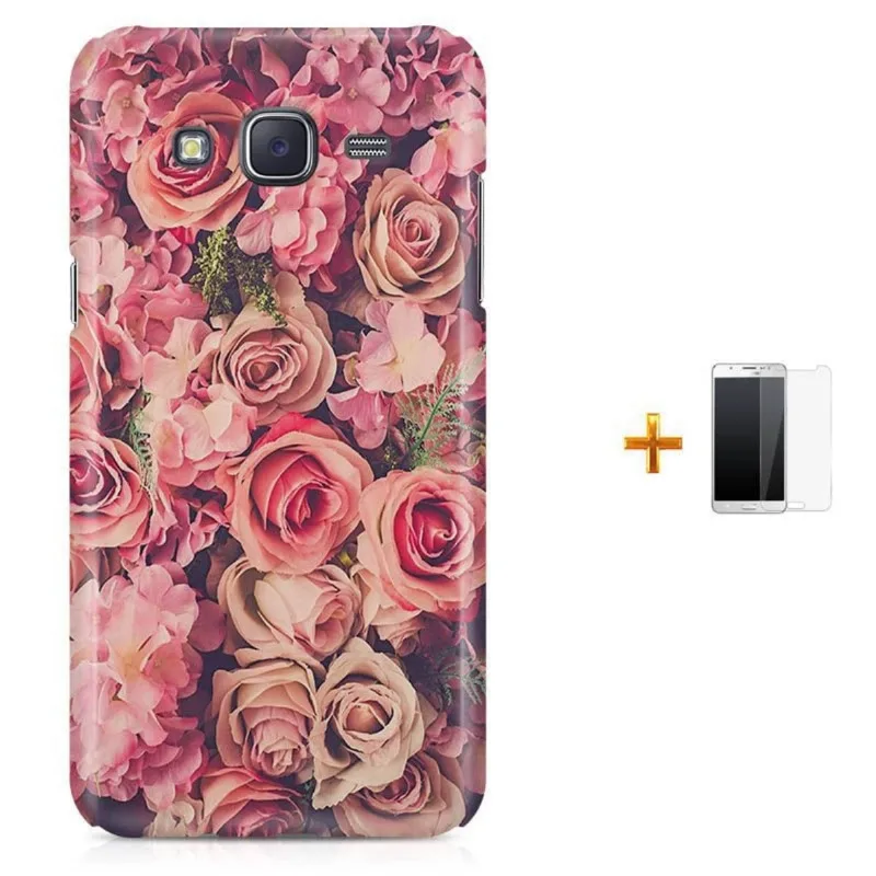 Kit Capa Galaxy J7 2016 Flores Flowers + Pel (BD30)