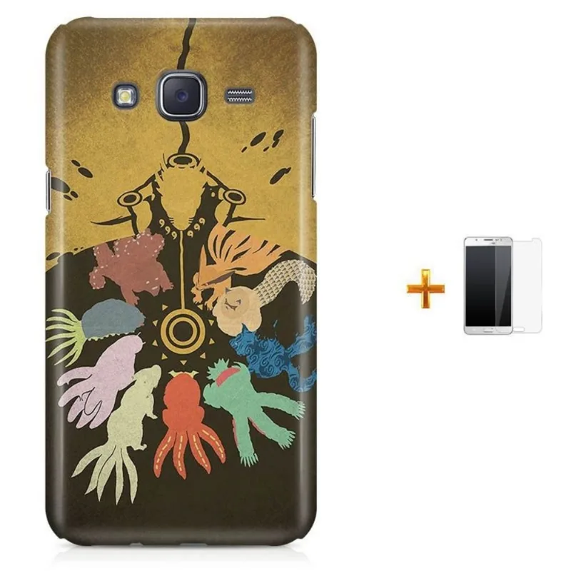Kit Capa Galaxy J7 2016 Naruto Bestas de Cauda + Pel (BD30)
