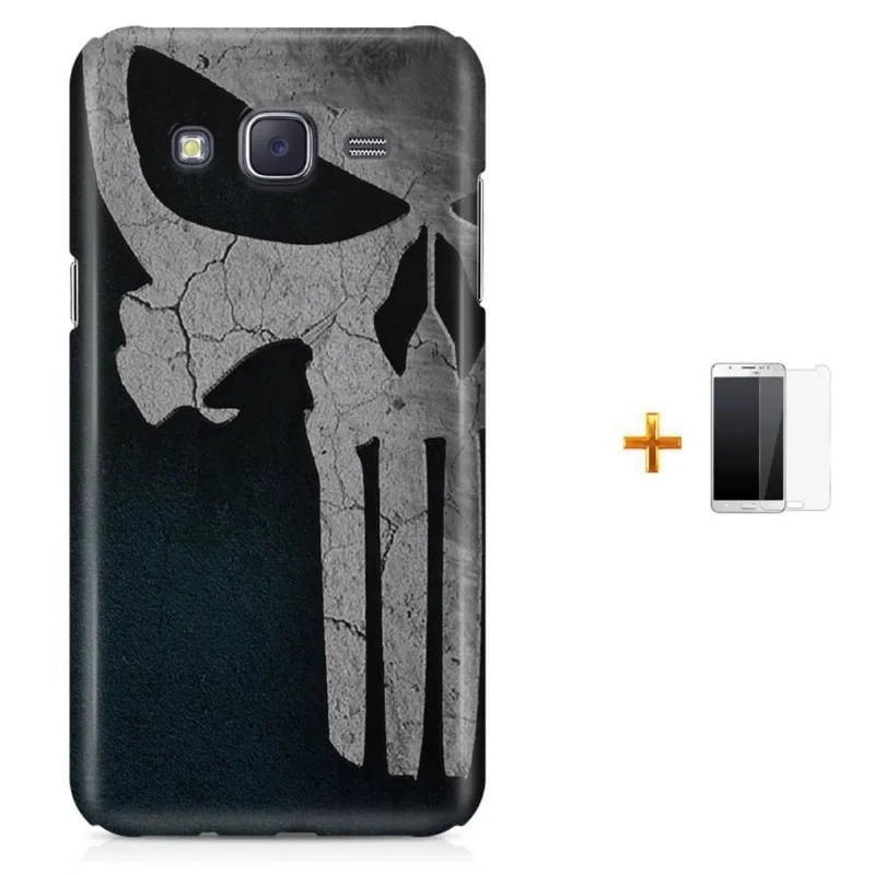 Kit Capa Galaxy J7 2016 O Justiceiro Punisher + Pel (BD30)