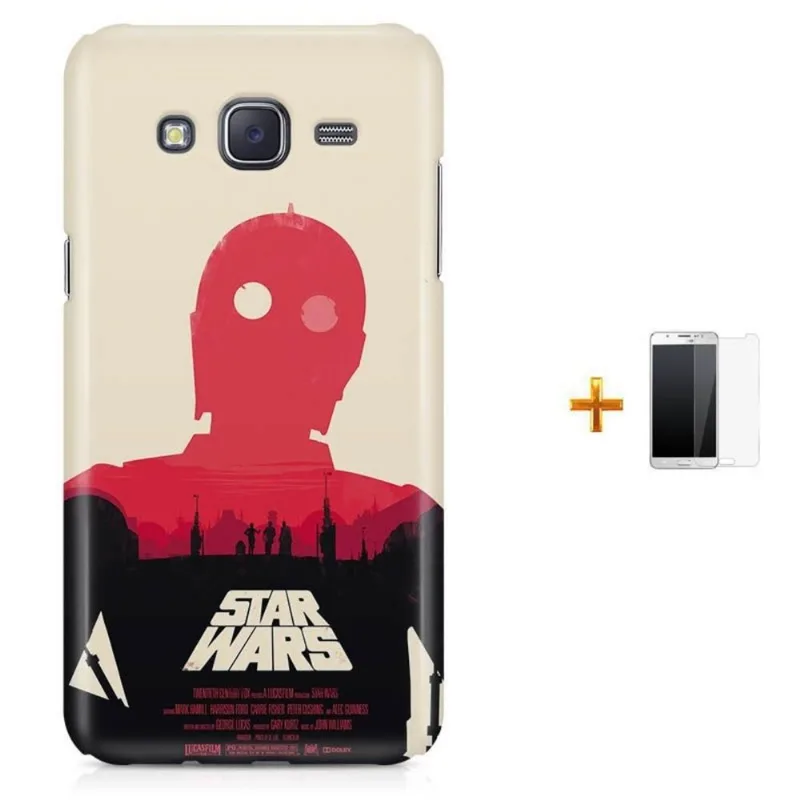 Kit Capa Galaxy J7 2016 Star Wars C3PO + Pel (BD30)