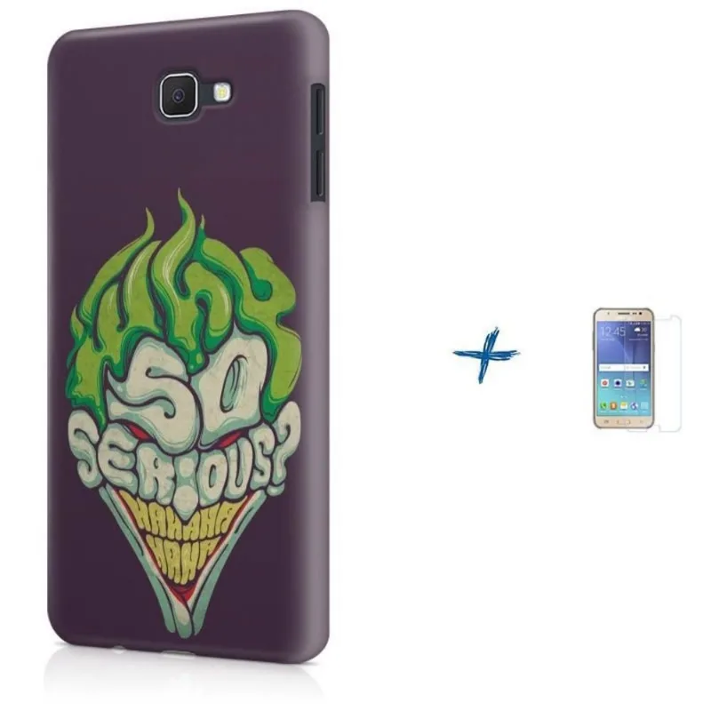 Kit Capa Galaxy J7 Prime Coringa Joker + Pel (BD30)