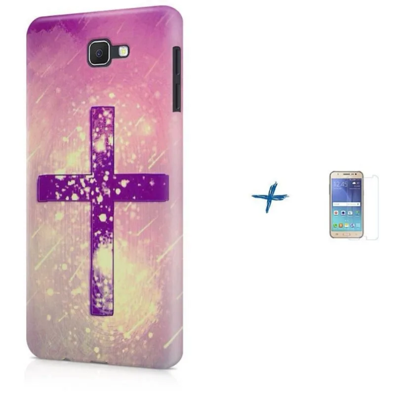 Kit Capa Galaxy J7 Prime Crucifixo Cruz Religiosa + Pel