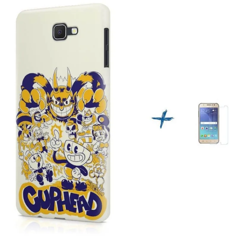 Kit Capa Galaxy J7 Prime Cuphead Game Jogo + Pel (BD30)