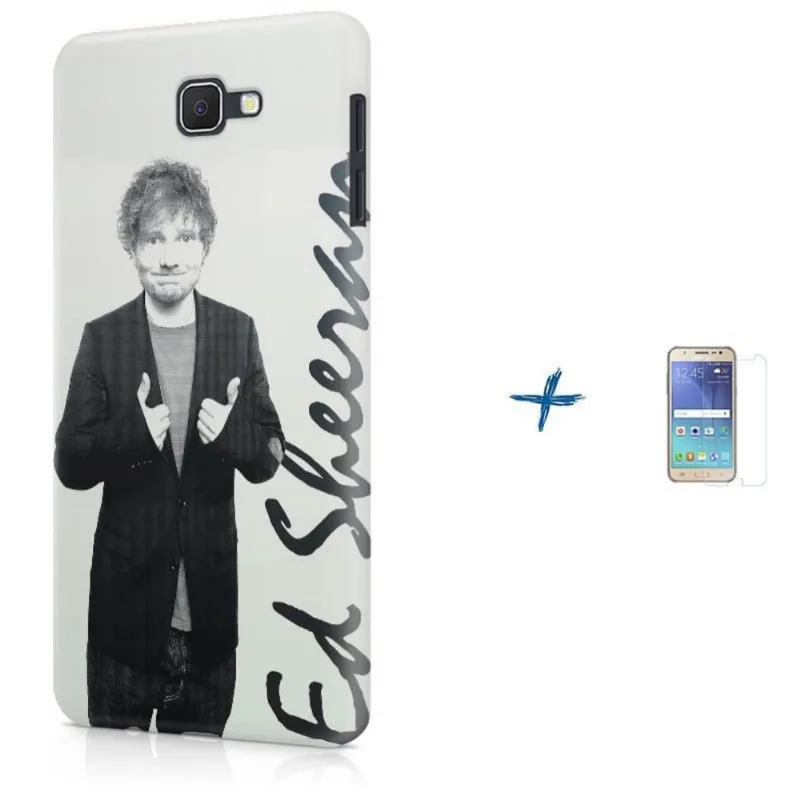 Kit Capa Galaxy J7 Prime Ed Sheeran + Pel (BD30)