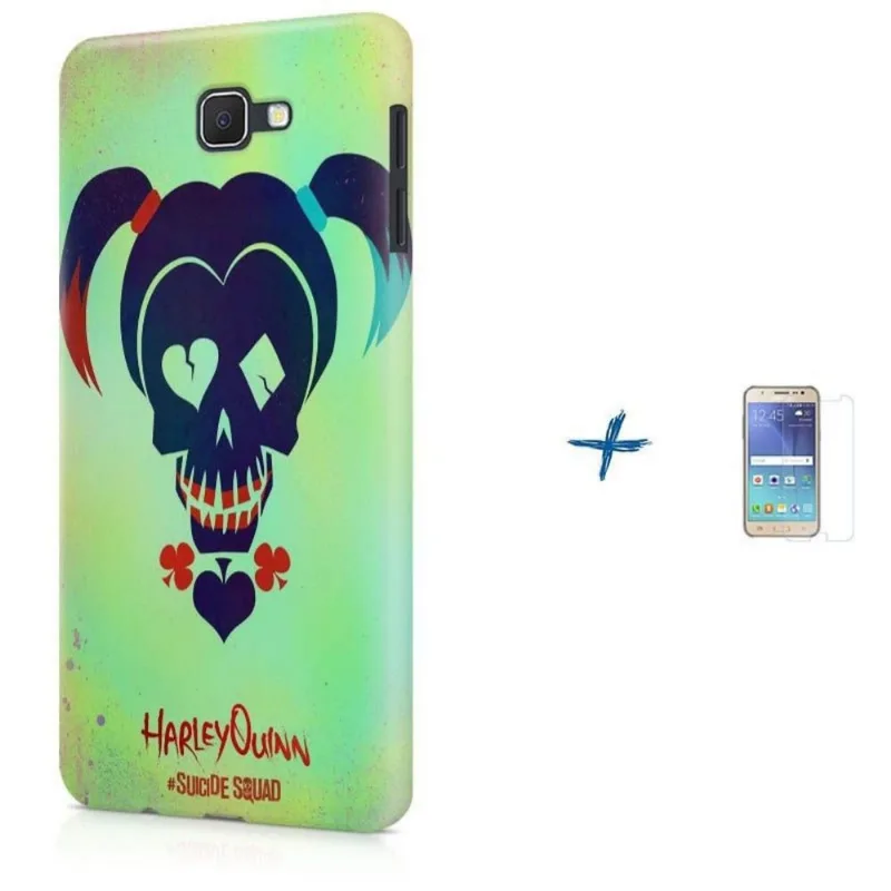 Kit Capa Galaxy J7 Prime Harley Quinn Suicide Squad + Pel