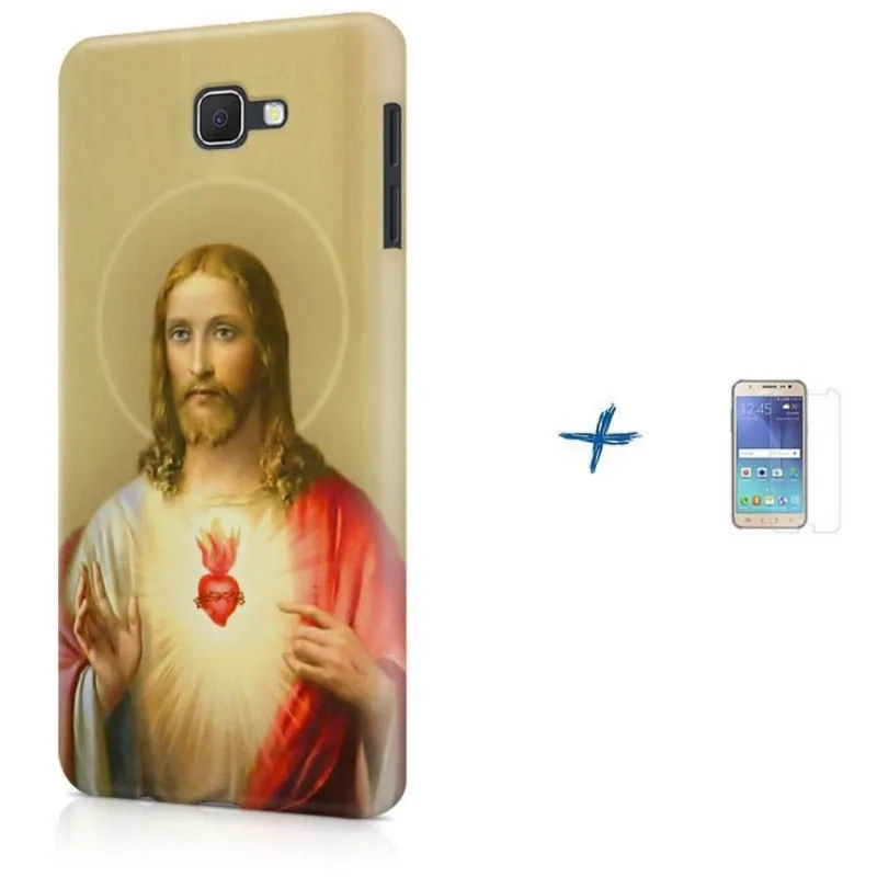 Kit Capa Galaxy J7 Prime Jesus Cristo Bíblia + Pel (BD30)