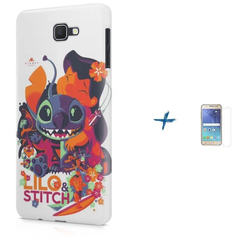 Kit Capa Galaxy J7 Prime Lilo Stitch + Pel (BD30)