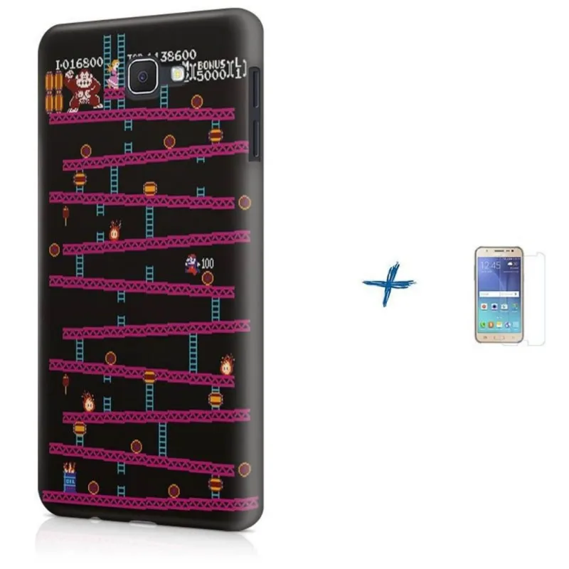 Kit Capa Galaxy J7 Prime Mario Classico Classic + Pel
