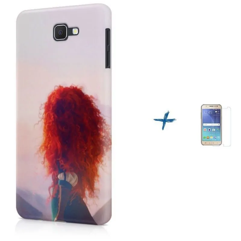 Kit Capa Galaxy J7 Prime Princesa Merida Valente + Pel