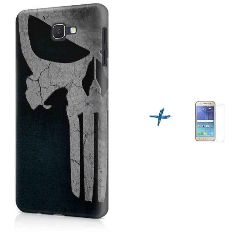 Kit Capa Galaxy J7 Prime O Justiceiro Punisher + Pel (BD30)