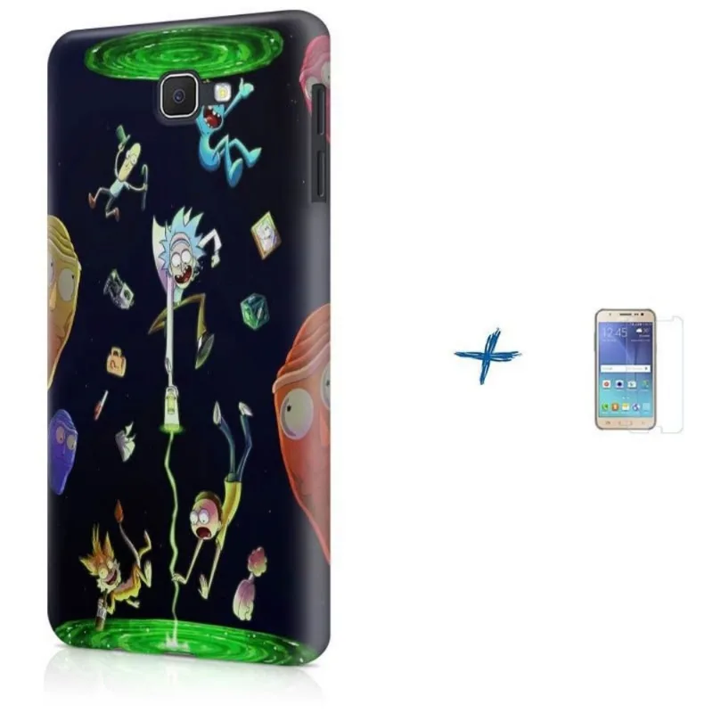 Kit Capa Galaxy J7 Prime Rick and Morty + Pel (BD31)