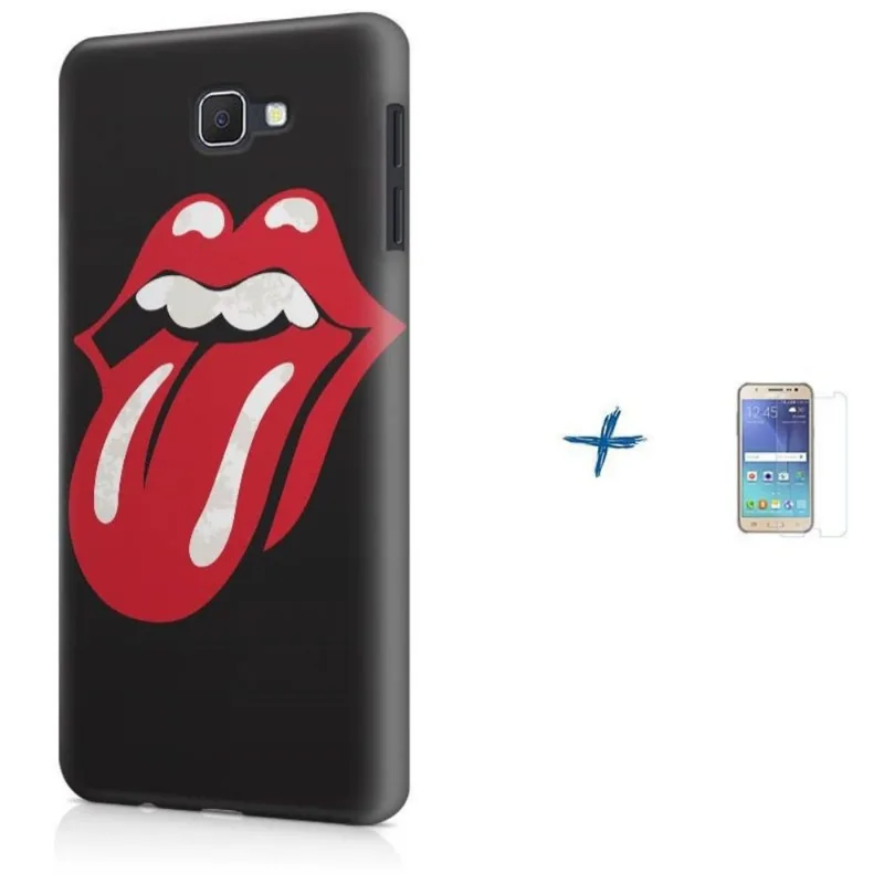 Kit Capa Galaxy J7 Prime Rolling Stones + Pel (BD30)