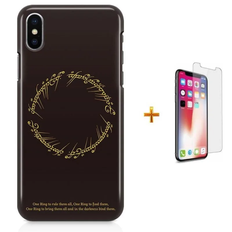 Kit Capa iPhone X - Senhor dos Anéis + Pel Vidro B30