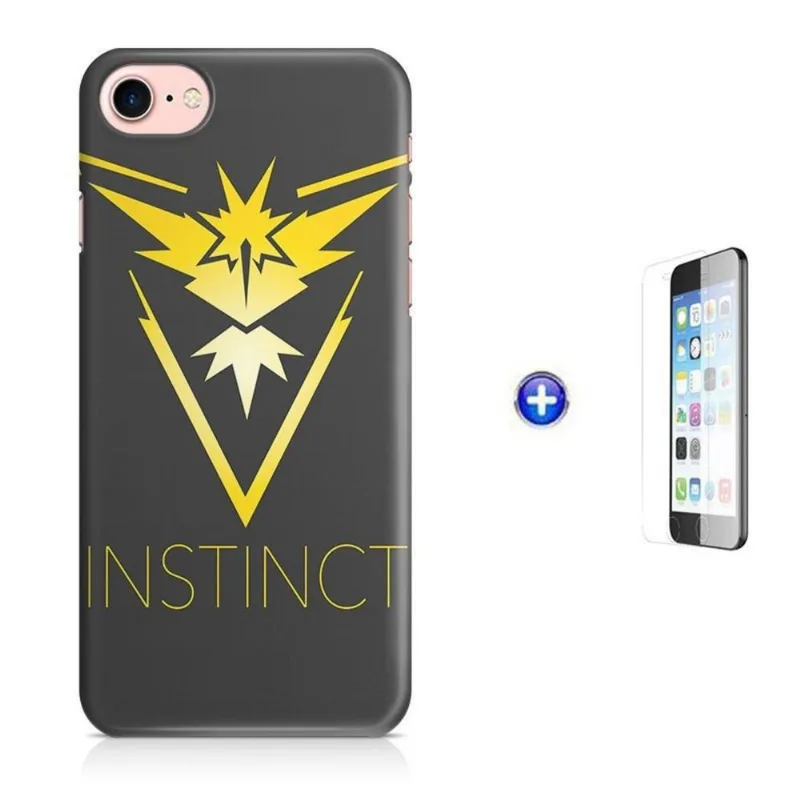 Kit Capa iPhone 8 - 4,7' Pokemon Instinct + Pel Vidro BD1