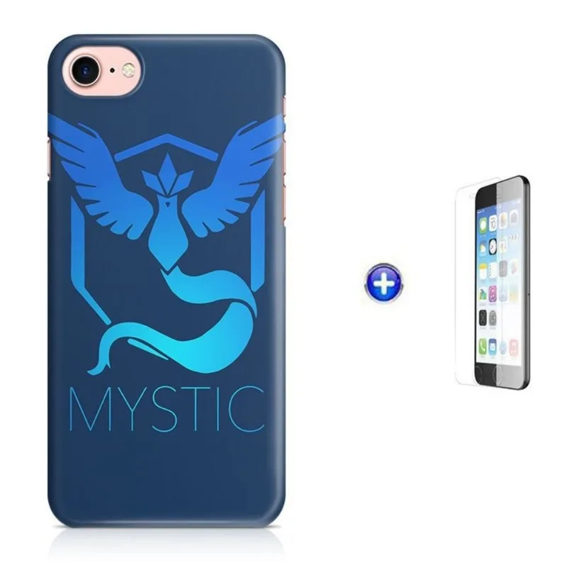 Kit Capa iPhone 8 - 4,7' Pokemon Mystic + Pel Vidro BD1