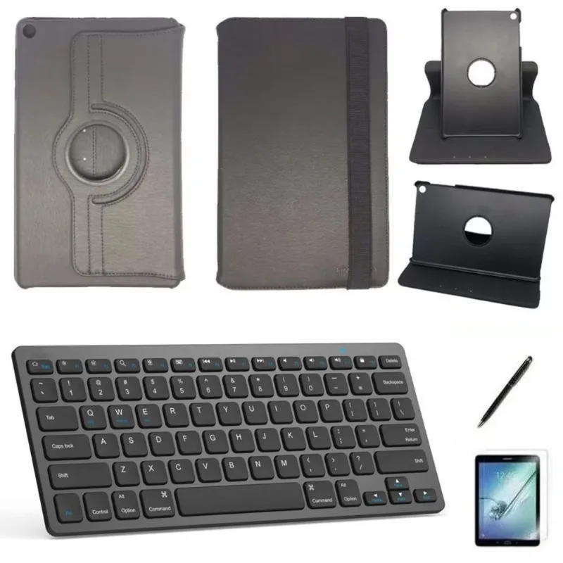 Kit Capa/Teclado/Can/Pel Galaxy Tab A T290/T295 8' Preto