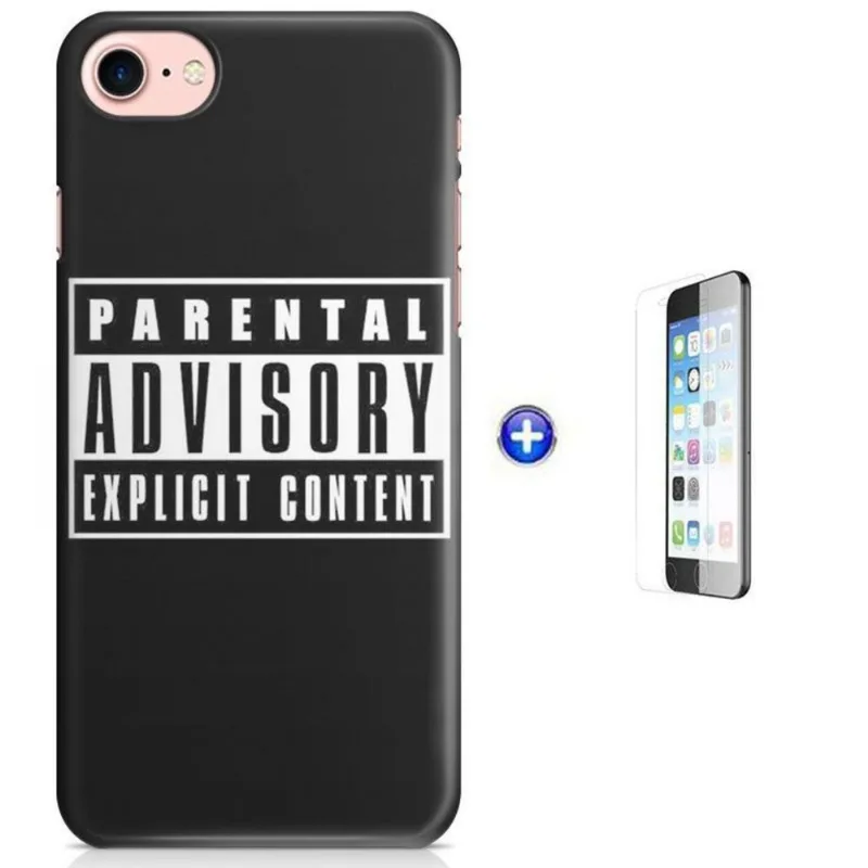Kit Capa iPhone 7 - 4,7' Conteudo Explicito+Pel Vidro (BD50)