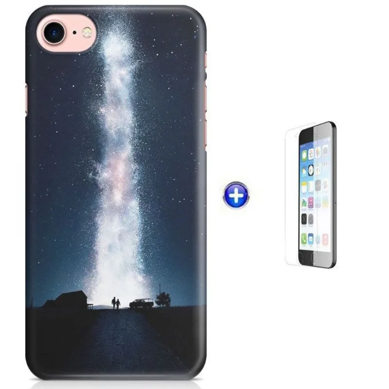 Kit Capa iPhone 7 - 4,7' Cosmico + Pel Vidro (BD51)